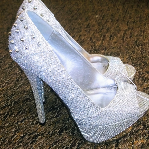 Qupid Heels Wedding Stripper Bachelorette Vegas Hot - Picture 1 of 3